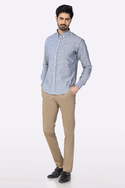 Dotted Textured Casual Shirt From Diners