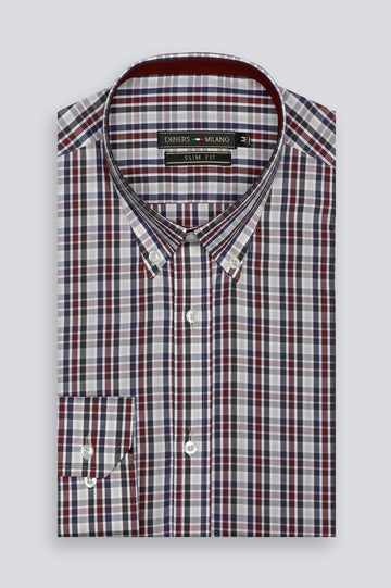Multicolor Gingham Check Casual Shirt