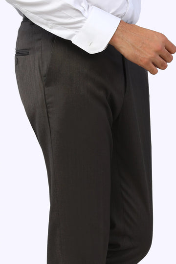 Brown Smart Fit Formal Trouser