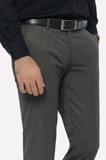 Dark Brown Smart Fit Formal Trouser