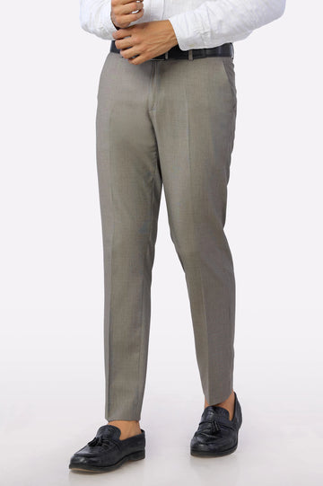 Fawn Smart Fit Formal Trouser