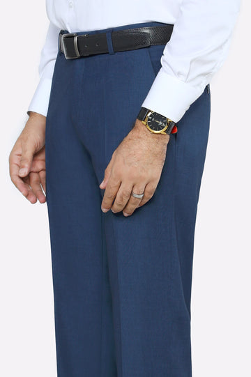 Royal Blue Smart Fit Formal Trouser