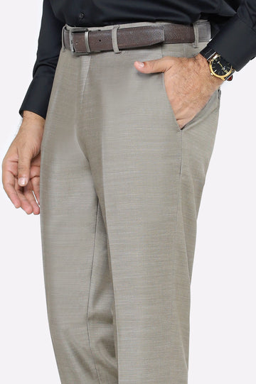 Fawn Regular Fit Formal Trouser