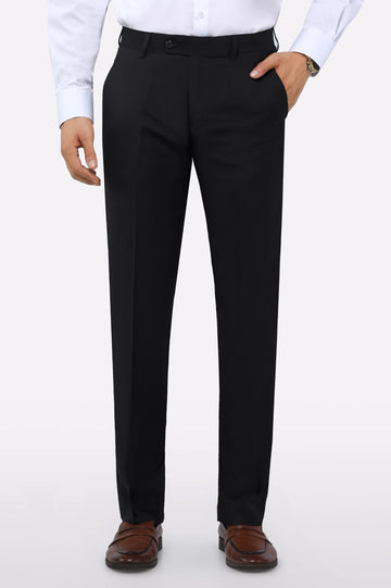 Black Smart Fit Formal Trouser