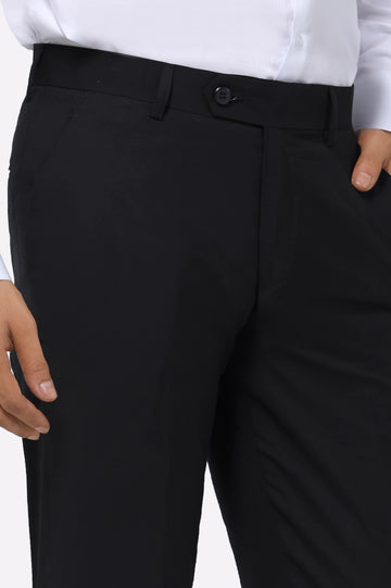 Black Smart Fit Formal Trouser
