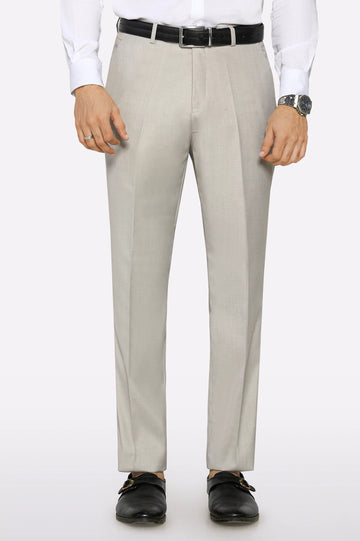 Sand Regular Fit Formal Trouser