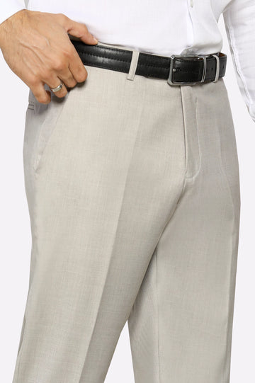 Sand Regular Fit Formal Trouser