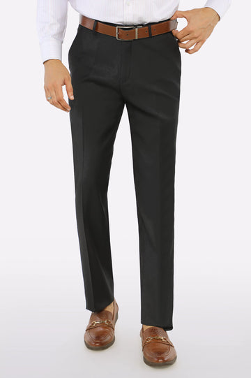 Black Regular Fit Formal Trouser