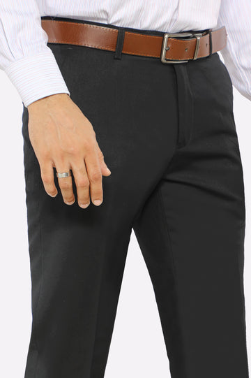Black Slim Fit Formal Trouser