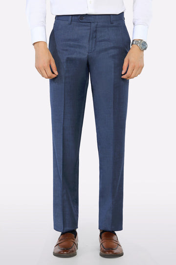 Royal Blue Smart Fit Formal Trouser