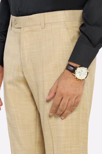 Fawn Smart Fit Formal Trouser