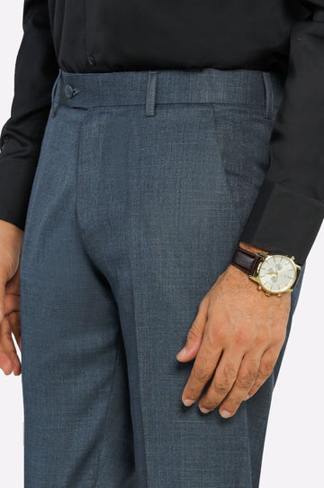 Navy Blue Smart Fit Formal Trouser