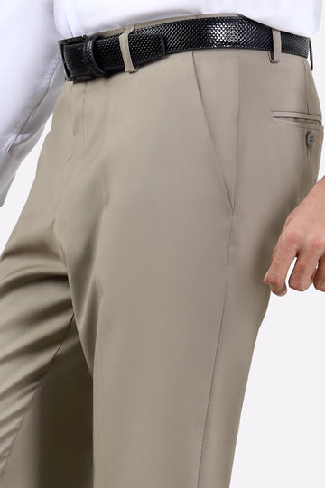 Fawn Regular Fit Formal Trouser