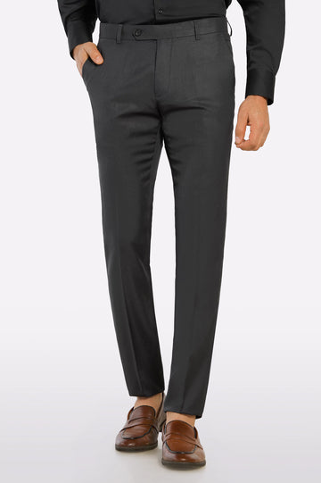 Dark Grey Slim Fit Formal Trouser