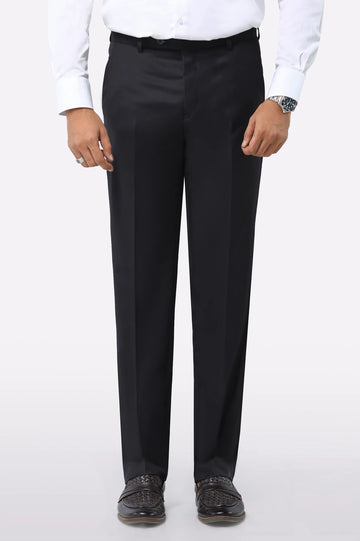 Black Regular Fit Formal Trouser