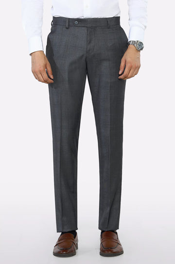Dark Grey Slim Fit Formal Trouser