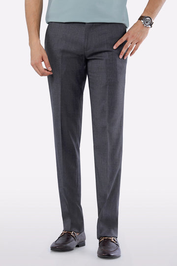 Grey Smart Fit Formal Trouser