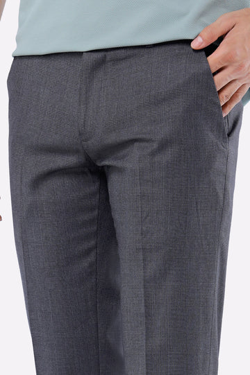 Grey Smart Fit Formal Trouser