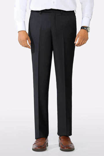 Black Regular Fit Formal Trouser