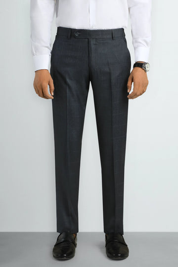 Dark Grey Slim Fit Formal Trouser