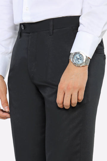 Black Smart Fit Formal Trouser