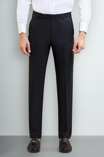 Black Regular Fit Formal Trouser