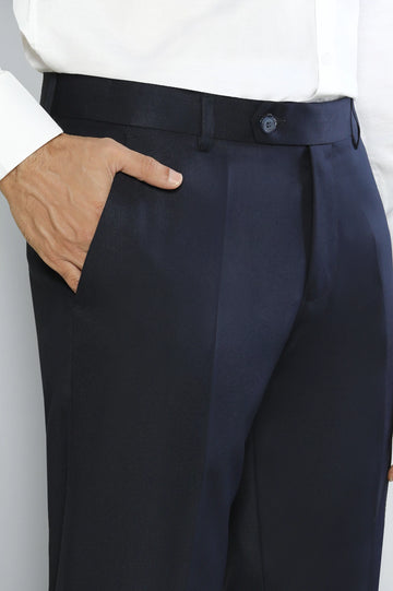Navy Smart Fit Formal Trouser