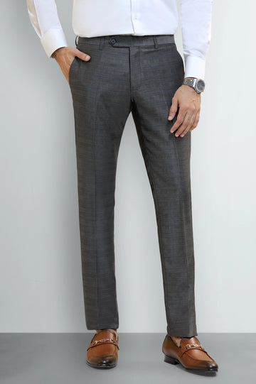 Grey Slim Fit Formal Trouser