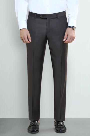 Brown Smart Fit Formal Trouser