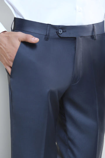 Grey Smart Fit Formal Trouser