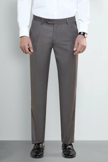 Light Brown Smart Fit Formal Trouser
