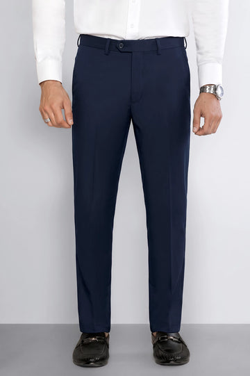 Navy Blue Smart Fit Formal Trouser