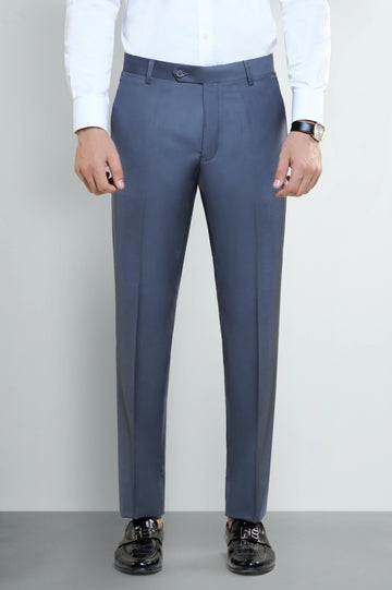 Dark Grey Smart Fit Formal Trouser
