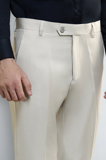 Fawn Smart Fit Formal Trouser