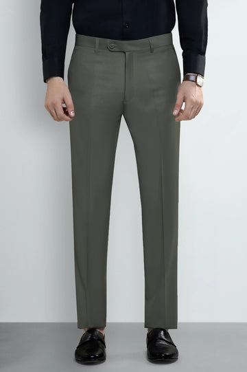 Olive Smart Fit Formal Trouser