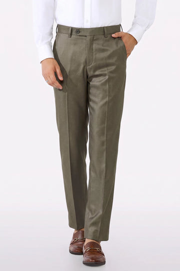Brown Smart Fit Formal Trouser