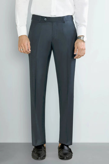 Charcoal Smart Fit Formal Trouser
