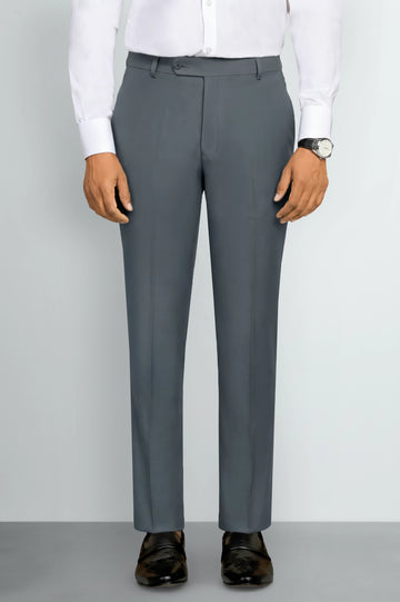 Dark Grey Smart Fit Formal Trouser
