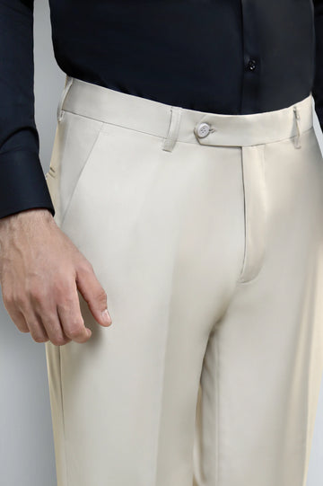 Fawn Smart Fit Formal Trouser