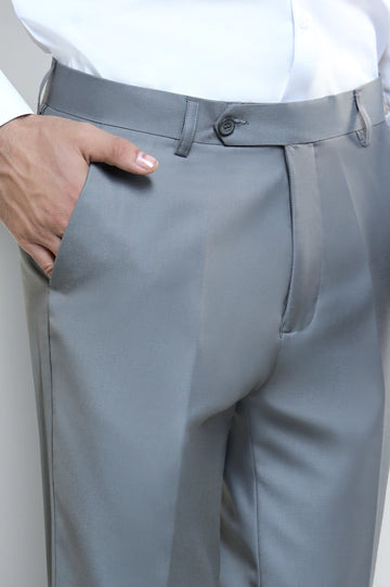 Grey Smart Fit Formal Trouser