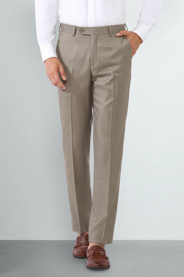Stone Smart Fit Formal Trouser