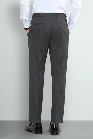Grey Smart Fit Formal Trouser