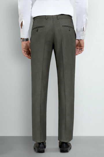 Olive Smart Fit Formal Trouser