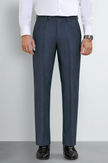 Royal Blue Smart Fit Formal Trouser