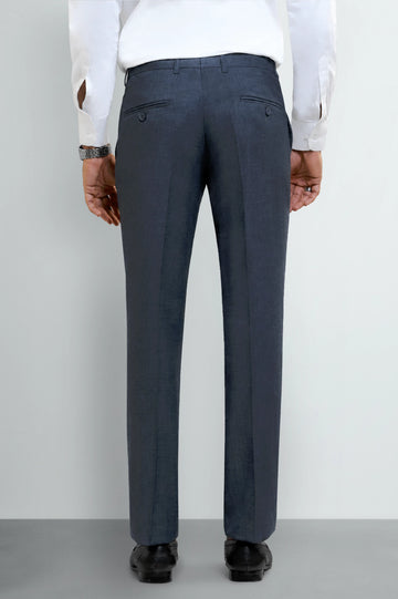Royal Blue Smart Fit Formal Trouser