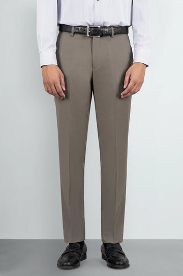 Olive Regular Fit Formal Trouser