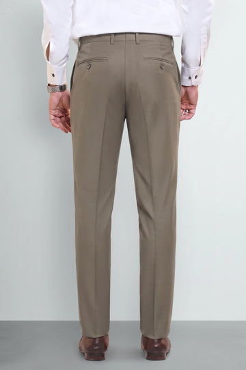 Fawn Regular Fit Formal Trouser