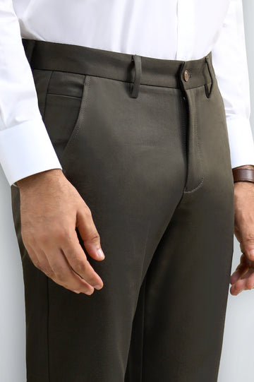 Green Smart Fit Cotton Chino