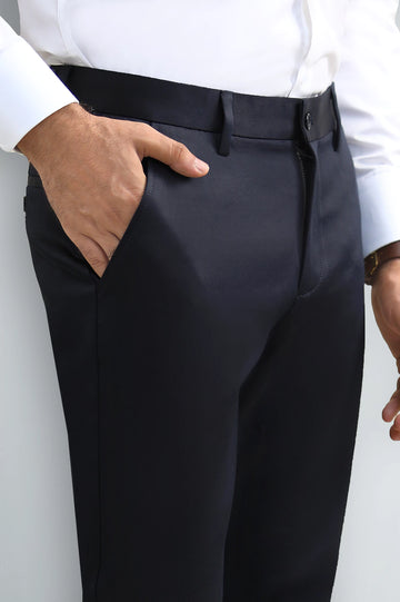 Navy Blue Smart Fit Cotton Chino