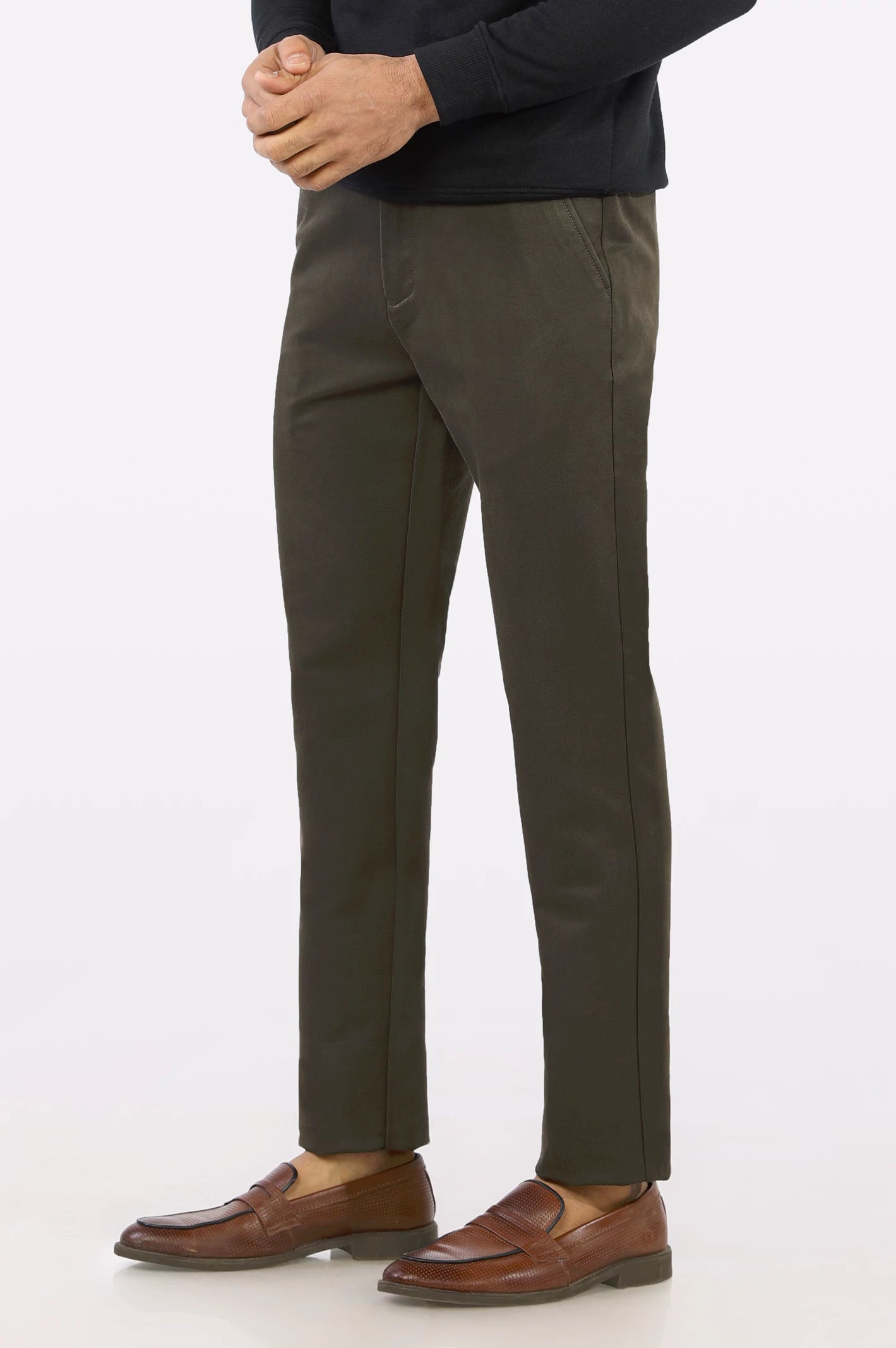 Green Smart Fit Cotton Chino From Diners